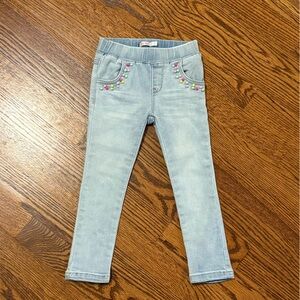 Billieblush Skinny Jeans Jeggings Embellished rainbow pastel 3T EUC